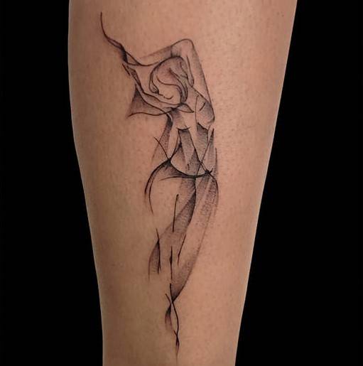 tattoo danseuse fin