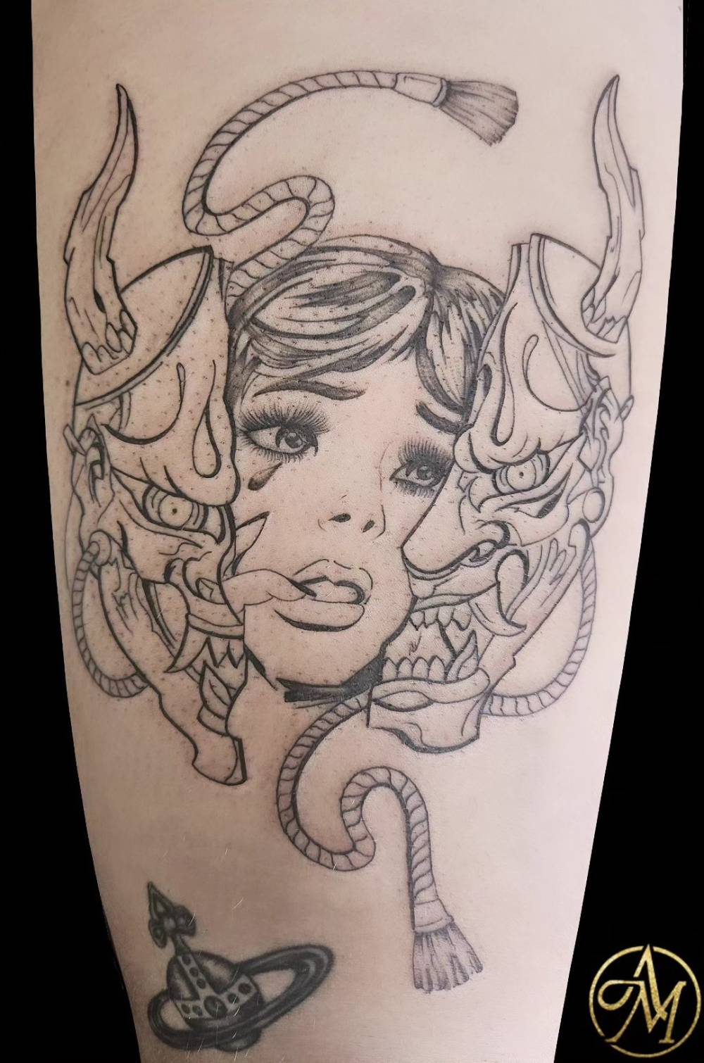 tatouage masque japonais